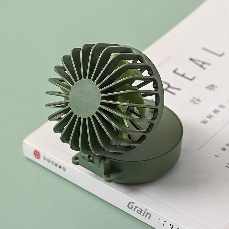 Mini kokkukäiv kaelaventilaator USB-laadimisega, sisseehitatud akuga 500–800 mAh, brushless mootor, 3 kiirust, kaasaskantav käe- või laua ventilaator
