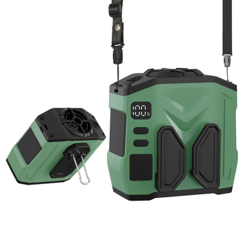 Φορητός ανεμιστήρας USB για τη μέση/λαιμό, με 5 λεπίδες, χωρίς ψήκτρες μοτέρ, μπαταρία 10000mAh, φόρτιση USB, χαμηλός θόρυβος