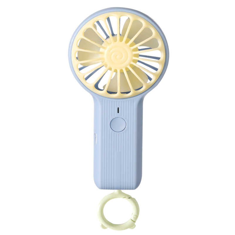Mini rankinis ventiliatorius su plastiko korpusu, modernus paprastumo dizainas, tylus veikimas, nešiojamas – studentams, kelionėms, biurui ir bendrabūčiui