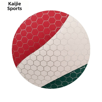 Volejbolo treniruočių kamuolys vidaus naudojimui, PU medžiaga, klijuojamas siuvimas, Shengguang, prekės kodas 2025-1