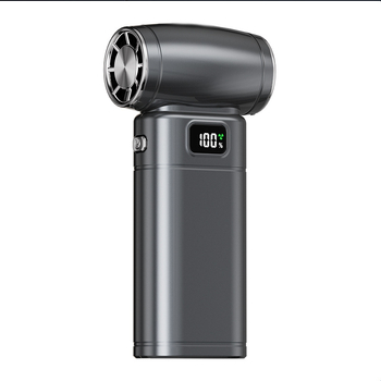 Käeshoidav ventilaator brushless mootoriga, 6 tiivad, sisseehitatud aku 4000–6000 mAh, 5 kiirust, vaikselt tööd <36 dB