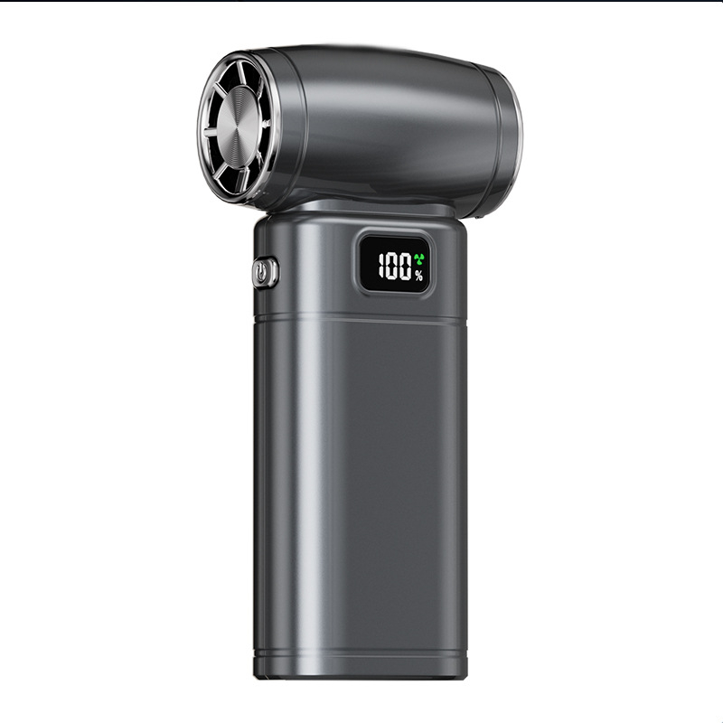 Käeshoidav ventilaator brushless mootoriga, 6 tiivad, sisseehitatud aku 4000–6000 mAh, 5 kiirust, vaikselt tööd <36 dB