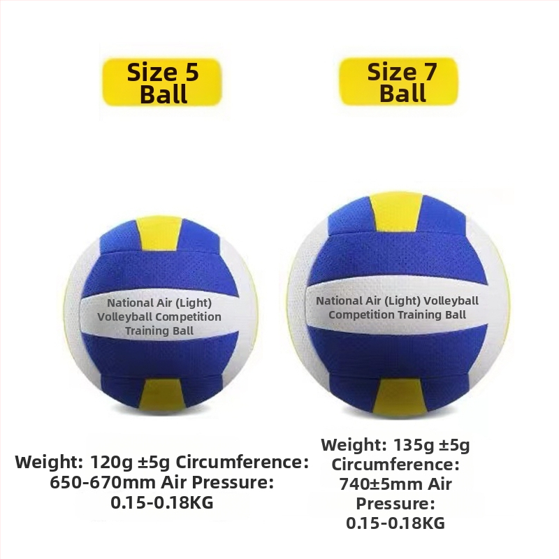 No.5 EVA mīksts pludmales volejbols skolēnu iestājeksāmeniem, šūts ar mašīnu, iespējama logotipa personalizācija