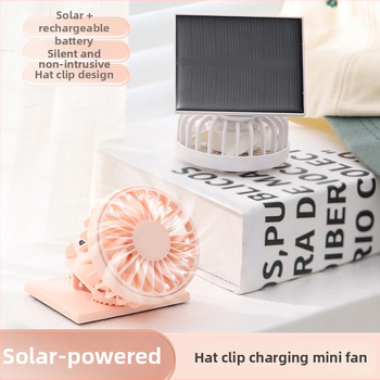 USB prenosný ventilátor s klipom, vstavaná batéria 300-500 mAh, 6 rýchlostí, hluk 45-50 dB, výdrž 3-6 h