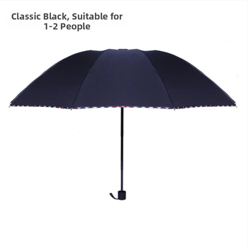 Kolm osaline kokkupandav vihmavari, 10 terasest ribad, terasest vart, plastne käepide, manuaalne avamine, 190T kangas