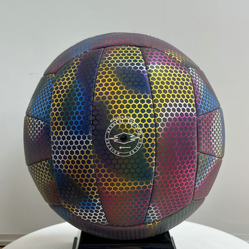 Šviesą atspindintis voleibolis – Norman PU, mašininis siuvimas, logotipas spaudintas, apdorojimo pritaikymas