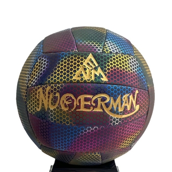Šviesą atspindintis voleibolis – Norman PU, mašininis siuvimas, logotipas spaudintas, apdorojimo pritaikymas