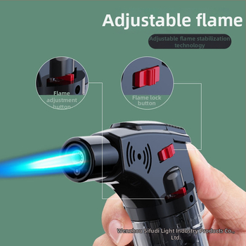 Mitmeotstarbeline süüte-seade tuulekindla disainiga, täispumpatav pihustuspüstol ja sigarite jaoks