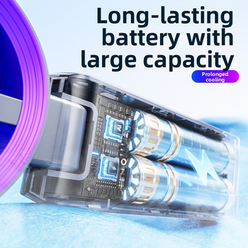 Käehoidja jahutav ventilaator sulankjiv jääpakendi hoidikuga, USB-laetav, brushless mootor, ABS-korpus, 6 labidas, 4000–6000 mAh aku