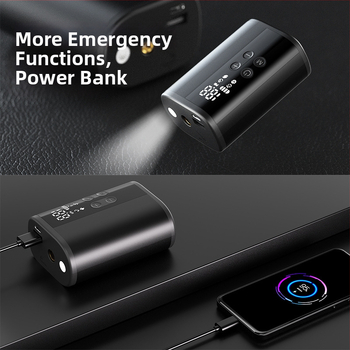 Belainė mini daugiafunkcinė kamuolių pompa (krepšinis, futbolas, tinklinis) — skaitmeninis ekranas, 25 L/min srautas, 2600 mAh baterija, daugiau nei 20 min veikimo laikas, itin greitas įpumpavimas