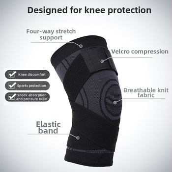 Worthdefence põlvekaitsmed – libisemiskindlad, kompressioonipõlvekaitsmed (nailon); unisex kaitse jooksmisele, fitnessile, kükile, korvpallile, jalgpallile, võrkpallile