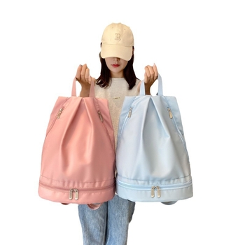 Športový batoh s priehradkou na suché/mokré veci, plátený materiál, nepremokavý, ultra ľahký, podšívka z nylonu, pre vonkajšie športy