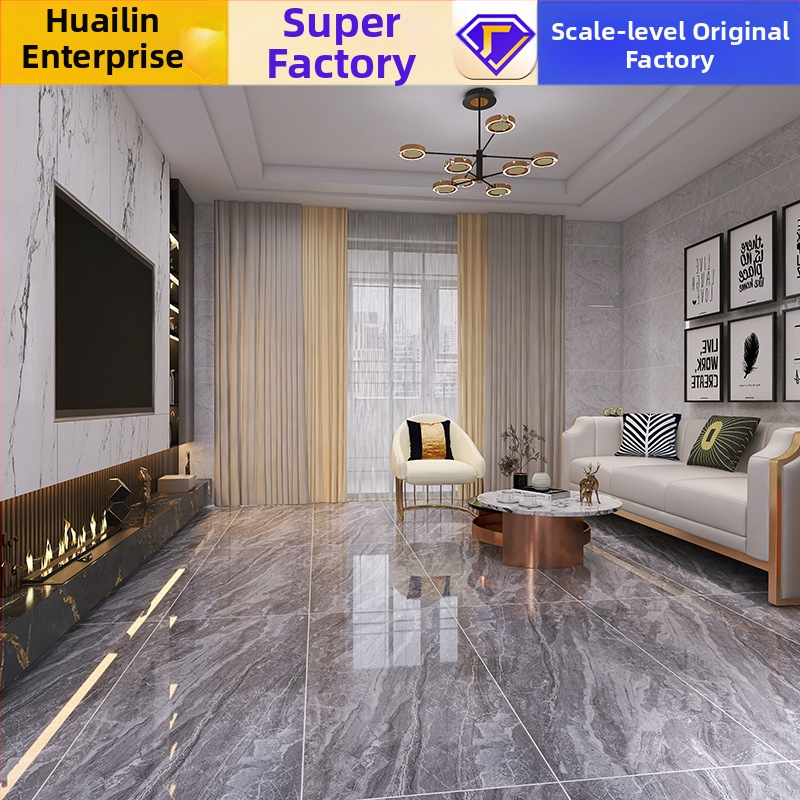 Iekštējo sienu flīzes ar anti-slīdējošu virsmu, akmens raksts, glazēta apdare, vannas istabai, gaišs luksusa stils