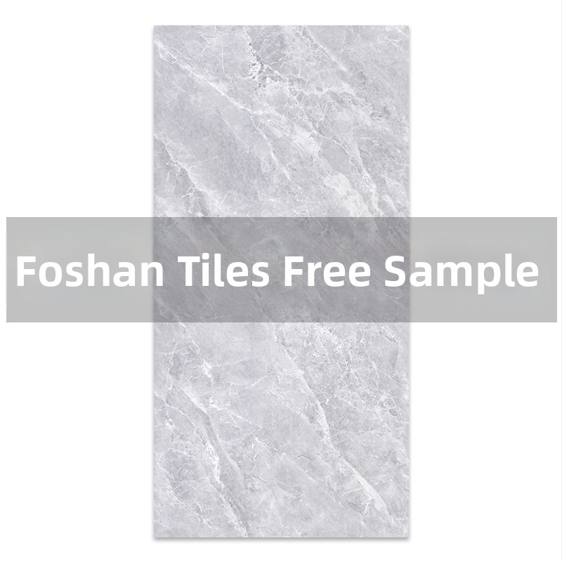 Iekštējo sienu flīzes ar anti-slīdējošu virsmu, akmens raksts, glazēta apdare, vannas istabai, gaišs luksusa stils