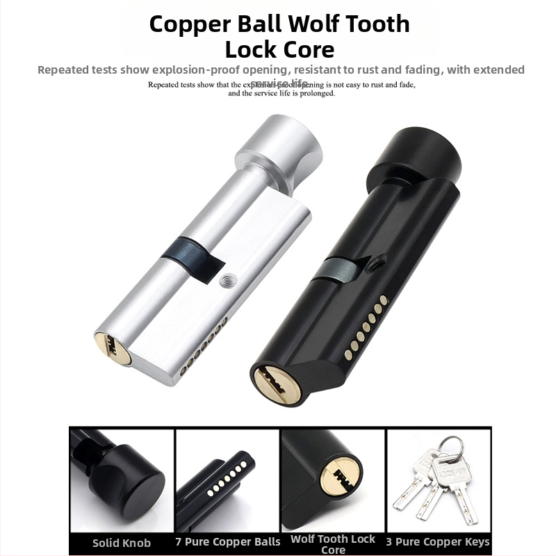 Hálószoba ajtózár, Split modell, alumínium ötvözet, halk kilincs, modern minimalist stílus