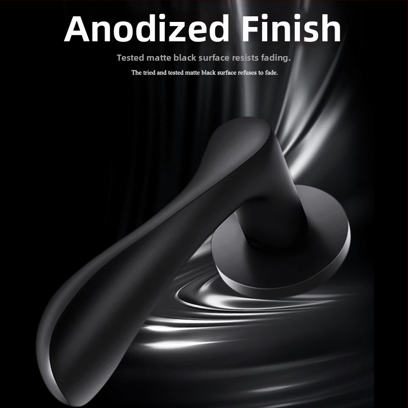 Hálószoba ajtózár, Split modell, alumínium ötvözet, halk kilincs, modern minimalist stílus