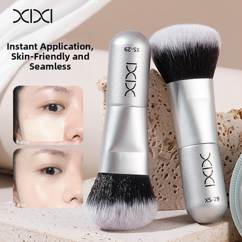 Xixi aluskreemipintsel, 1 tk, alumiiniumist käepide, pakendatud kotikeses, pehmed karvad, kaasaskantav