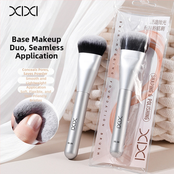 Xixi aluskreemipintsel, 1 tk, alumiiniumist käepide, pakendatud kotikeses, pehmed karvad, kaasaskantav