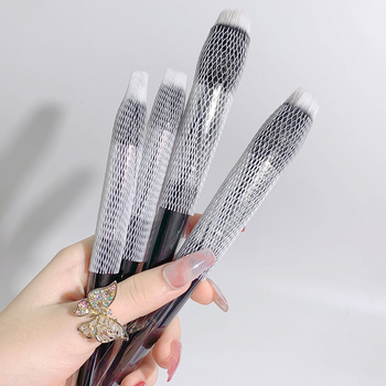 Πινέλο ρουζ με συνθετικές τρίχες, PU συσκευασία, πλαστική λαβή, φορητό, 1 σετ