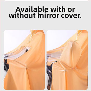 Elektriliste sõidukite vihmamantel poncho, PVC kangas, paksus 0,15 mm, täiskasvanutele, taaskasutatav