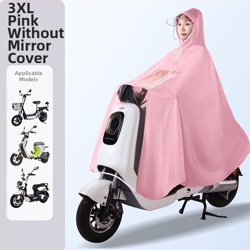 Elektriliste sõidukite vihmamantel poncho, PVC kangas, paksus 0,15 mm, täiskasvanutele, taaskasutatav