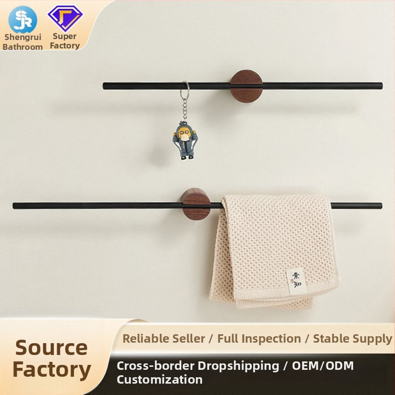 Be gręžimo sienos dvira laikiklis, 304 nerūdijančio plieno, vienos lazdelės, apkrova 3 kg, anti-slydimo, antibakterinis, atsparus pelėsiui