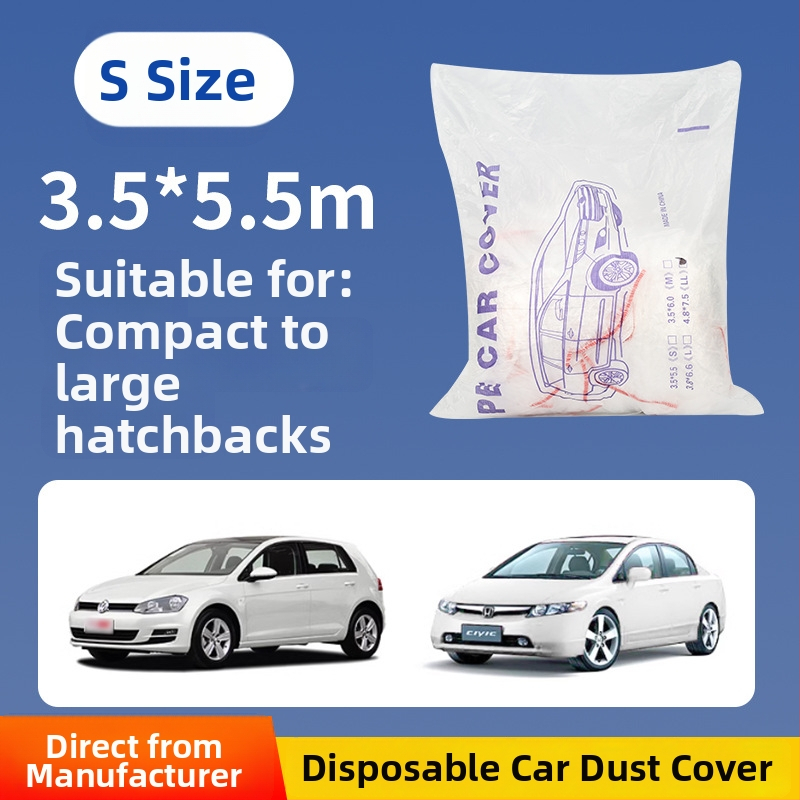 Ühekordselt kasutatav auto kate, läbipaistev plastfilm, tolmukindel, kaitse auto hoolduse ajal, kohandatav mitmele mudelile