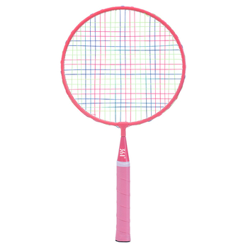 Vaikų badminton raketė (1 pora) | Geležies lydinio rėmas • Nailono siūlai • Svoris 85–89 g • Rankenos storis G2