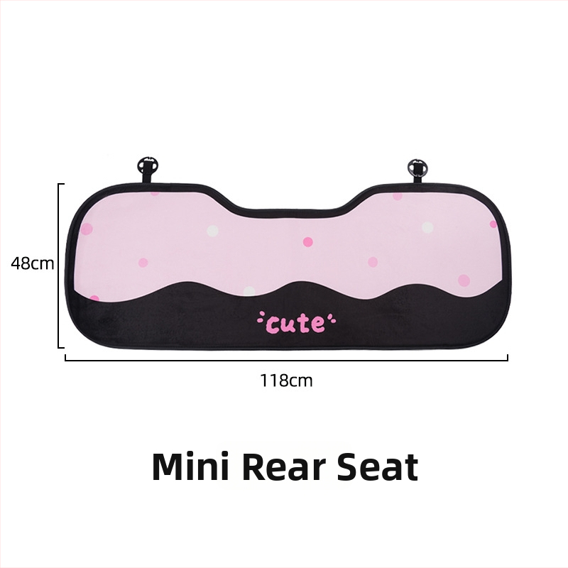 Automobilio sėdynės pagalvėlė – plokščias stilius, animacinio dizaino su kaspinu ir katei, užpildas kempinė, paviršius pūkų pliušas, prekės ženklas Yu cen