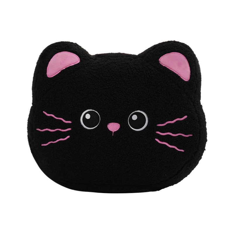 Автомобилна подложка за седалка, плосък стил, дизайн с панделка и коте, пълнител спонж, повърхност плюш, марка Yu cen