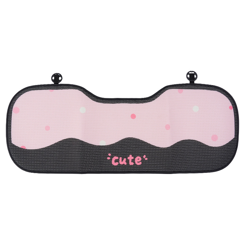 Автомобилна подложка за седалка, плосък стил, дизайн с панделка и коте, пълнител спонж, повърхност плюш, марка Yu cen