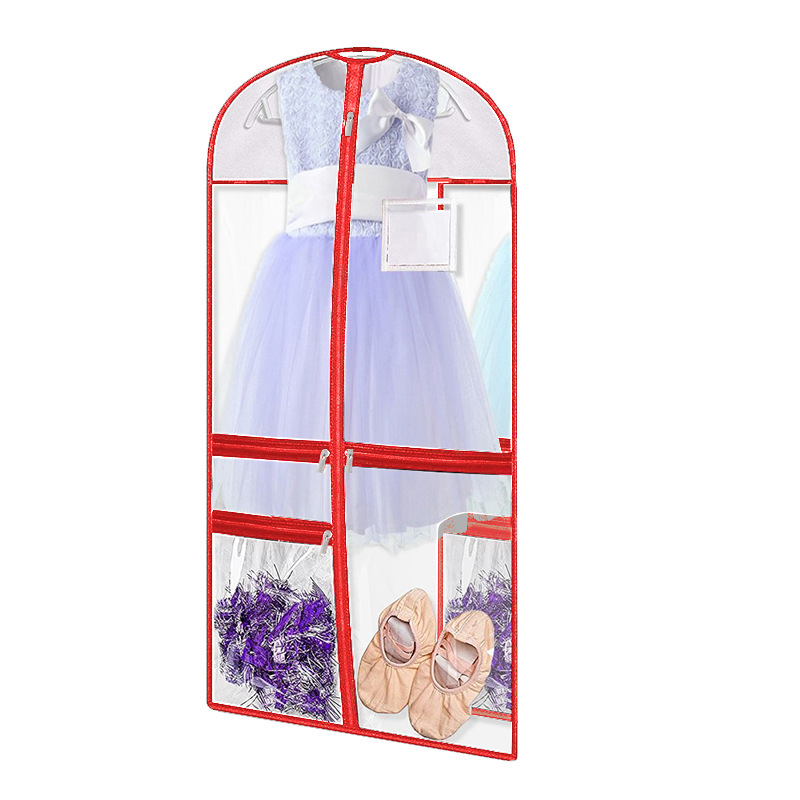 Átlátszó PVC téglalap alakú ruhatartó taska gyerekeknek — por- és nedvességálló, antibakteriális tárolás