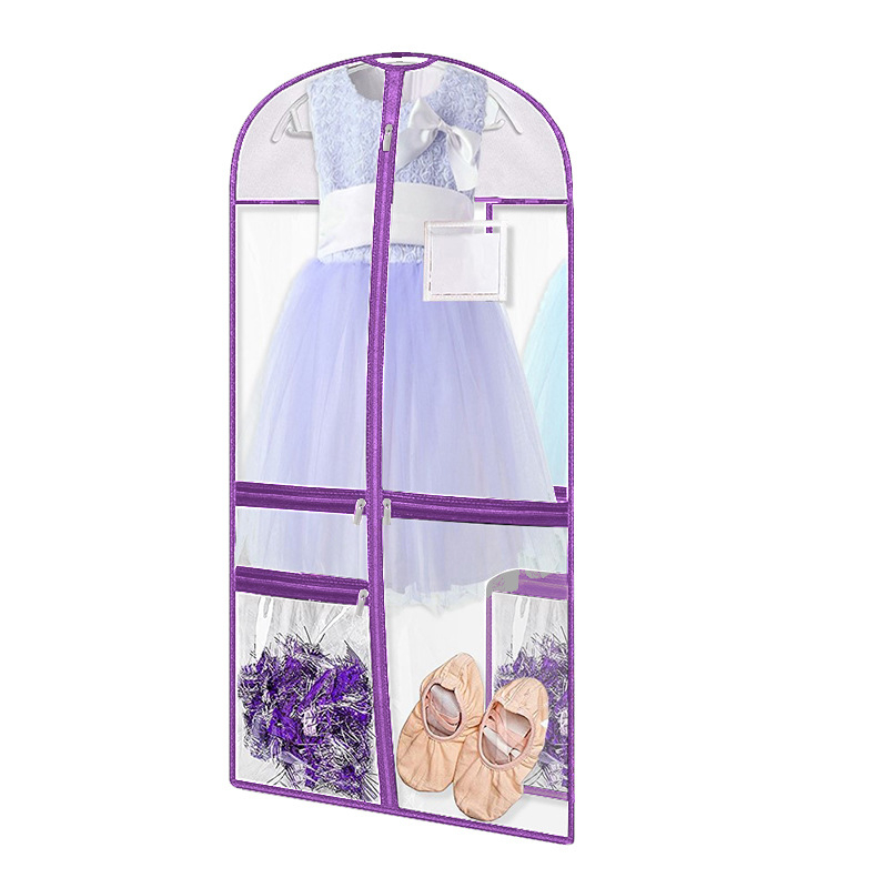 Átlátszó PVC téglalap alakú ruhatartó taska gyerekeknek — por- és nedvességálló, antibakteriális tárolás