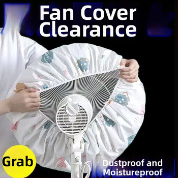 Neausto audinio dulkių gaubtas namų ventiliatoriams – universali pilna apsauga, geometrinė forma