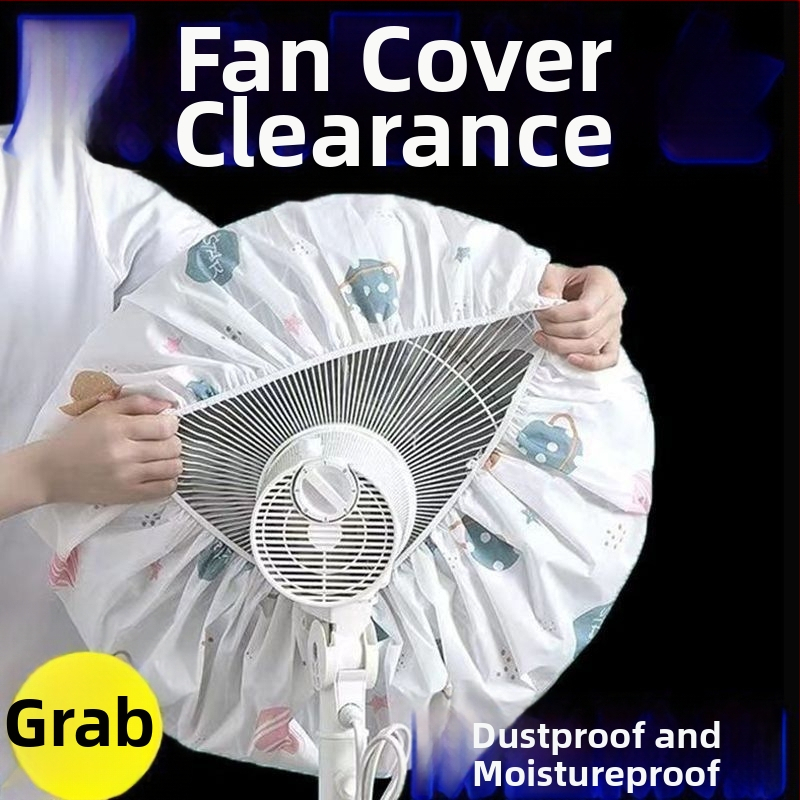 Neausto audinio dulkių gaubtas namų ventiliatoriams – universali pilna apsauga, geometrinė forma