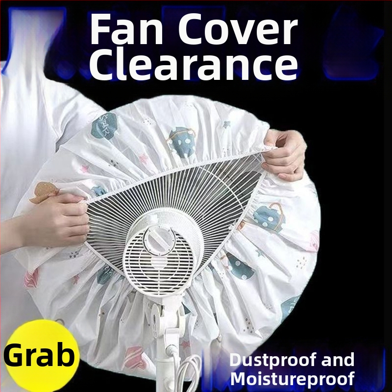 Neausto audinio dulkių gaubtas namų ventiliatoriams – universali pilna apsauga, geometrinė forma