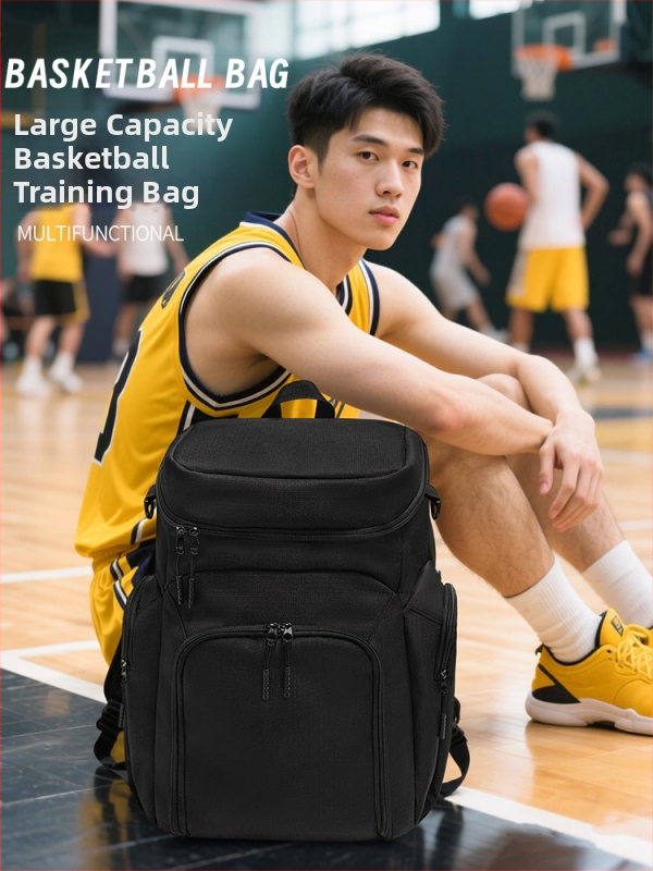 Sherlock Sportinė kuprinė krepšiniui ir futbolui – Oxford audinys, pamušalas iš dirbtinės odos, kvėpuojanti ir atspari dėvėjimui, miesto minimalistinis stilius