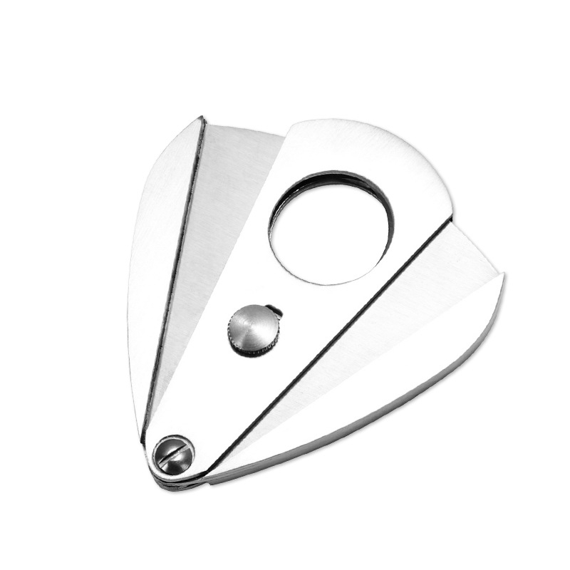 Cigaro peiliukas, nešiojamas ir kompakti, nerūdijantis plienas, šlifuotas paviršius, rankų darbas