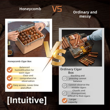 Sigarām mitruma glabāšanas kastīte no Spānijas ciedra, noslēgta, mitrumizturīga, ar lielu ietilpību, pret kaitēkļiem