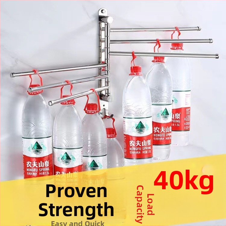 Pöörlev rätikute hoidik, 304 roostevabast terasest, kokkupandav vannitoa hoidik