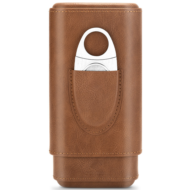 Ādas cigāru komplekts — viegls grezns stils, zīmols Cigarloong/qielong, pielāgošana pieejama