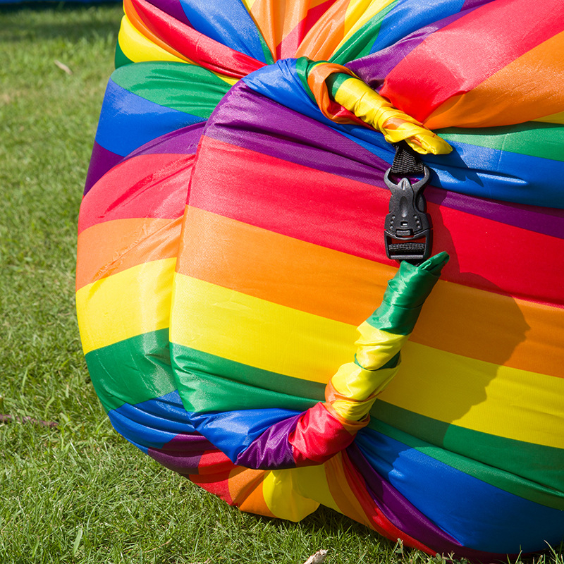 Надуваемо легло за къмпинг – портативно сгъваемо въздушно канапе, Oxford плат, товароносимост до 200 кг, тегло 0,8 кг