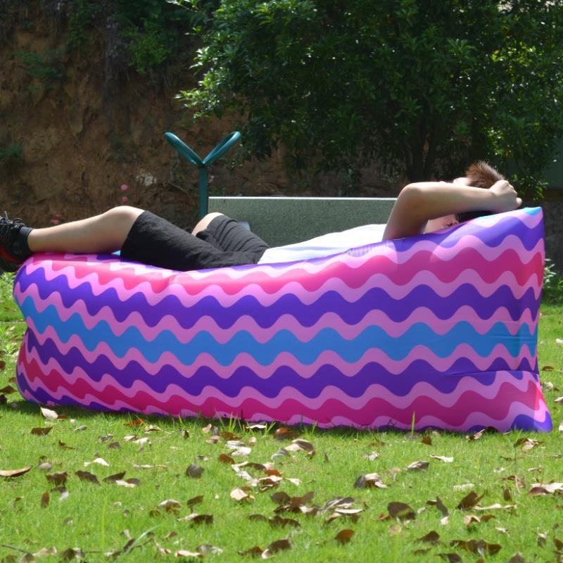 Надуваемо легло за къмпинг – портативно сгъваемо въздушно канапе, Oxford плат, товароносимост до 200 кг, тегло 0,8 кг