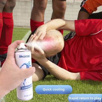 Nai Force Futbola trenēšanas sprejs – ātra sāpes mazināšana muskuļu sastiepumu gadījumā, dzesējošs efekts (Zīmols: Nai Force • Futbols • Trenēšanas palīglīdzekļi)