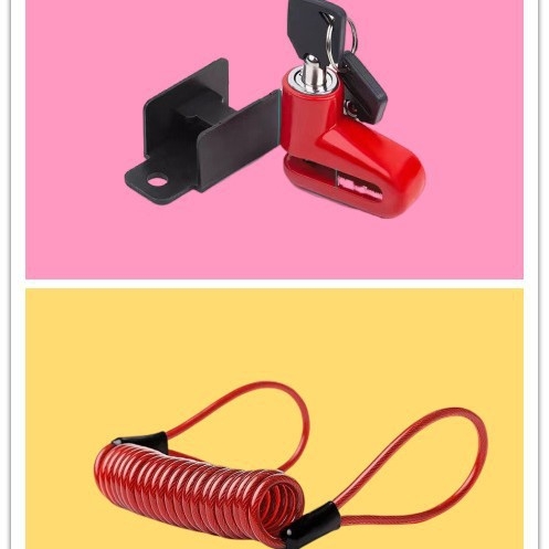 DEROACE/Dilushi elektrilise sõiduki lukk vargusevastase alarmiga, mudel 1, tootekood 0088, Ameerika stiil