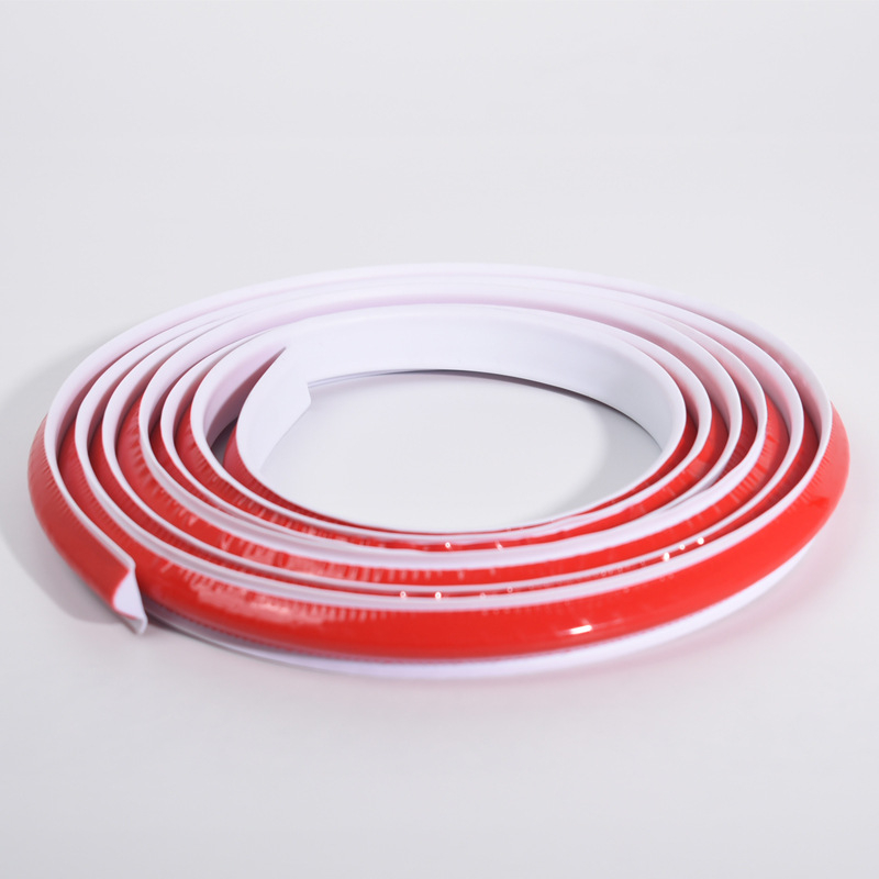 PVC élvédő profil, öntapadós, vízálló, rugalmas, fürdőszoba padlói és falaihoz