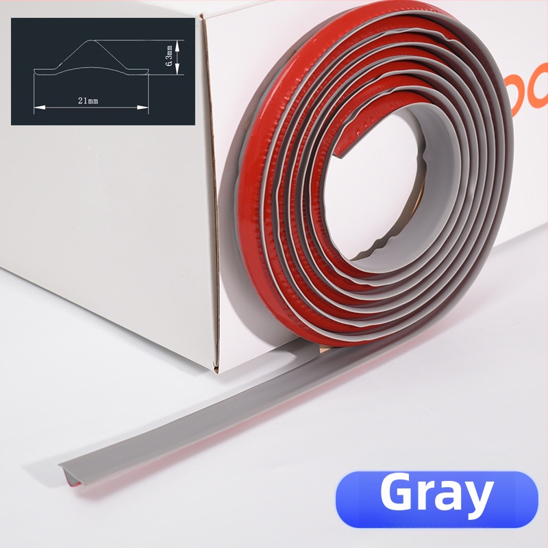 PVC élvédő profil, öntapadós, vízálló, rugalmas, fürdőszoba padlói és falaihoz