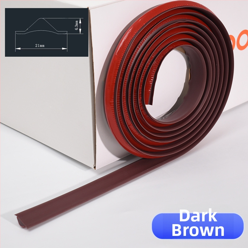 PVC élvédő profil, öntapadós, vízálló, rugalmas, fürdőszoba padlói és falaihoz