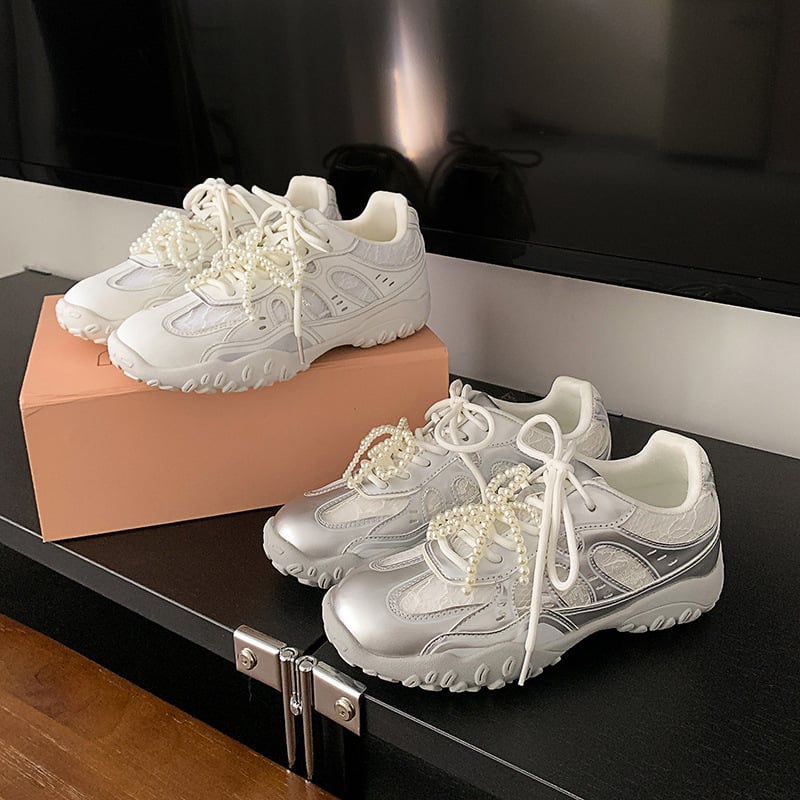 Ženske tenisice za povećanje visine s kožnim gornjim dijelom, skriveni 3-5 cm potpetica, gumena potplat, EVA uložak