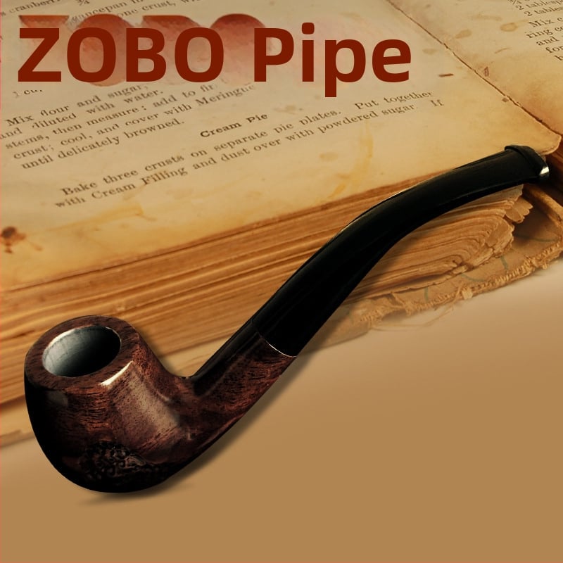 Pipa od sandalovog drveta, zakrivljenog dizajna, višekratna upotreba, mogućnost tiska logotipa